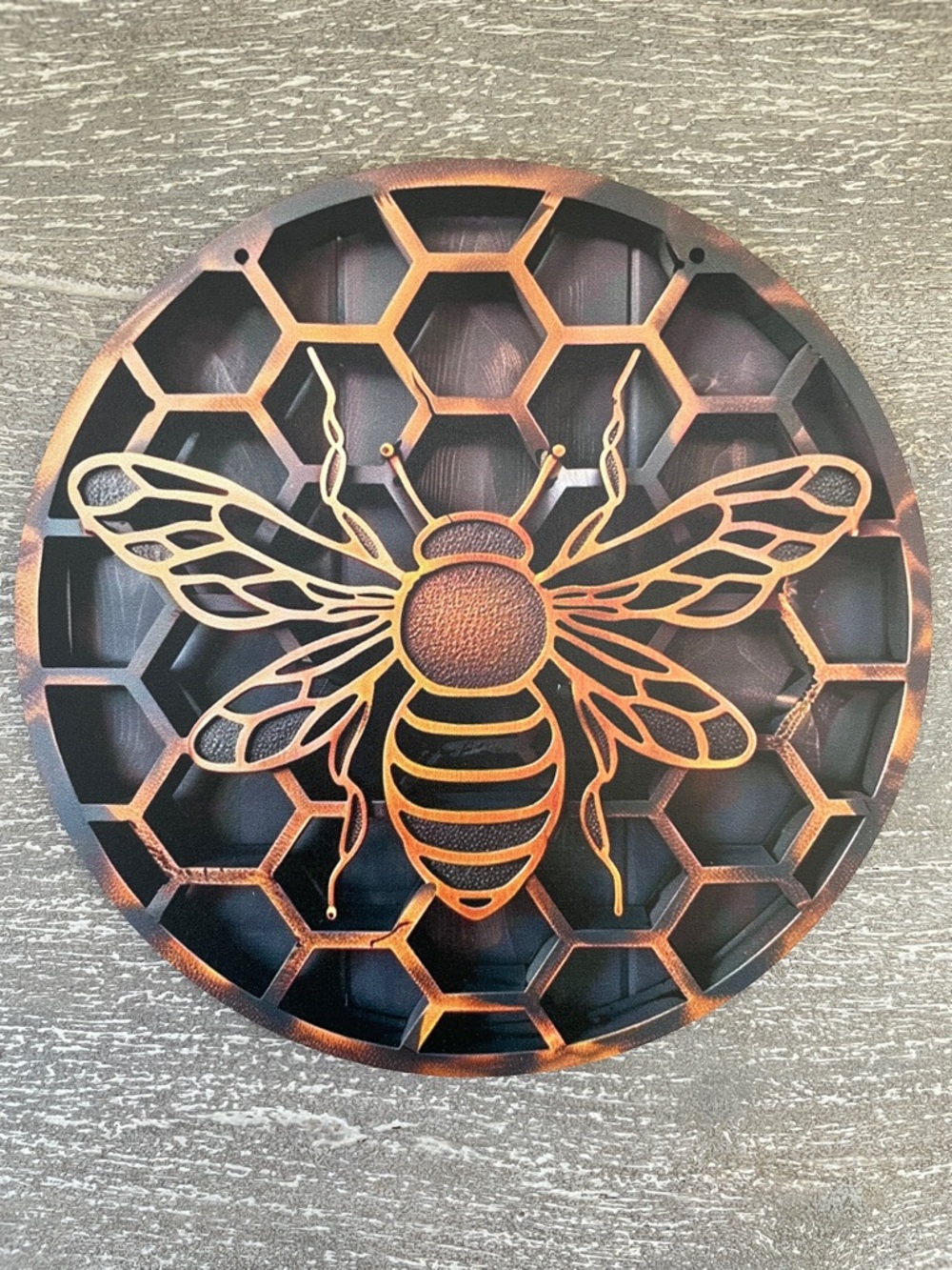 Honeycomb Bee Wooden Coaster